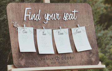 Improve Your Wedding Decor with a Charming Wooden Seating Chart