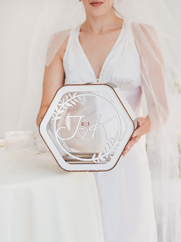 Wedding Card Box Hexagon