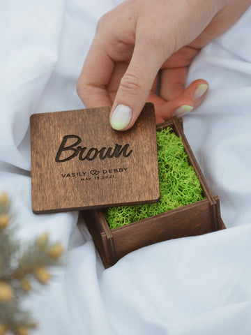 Custom Wedding Ring Box
