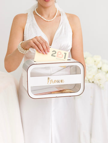 Custom Acrylic Wedding Card Box