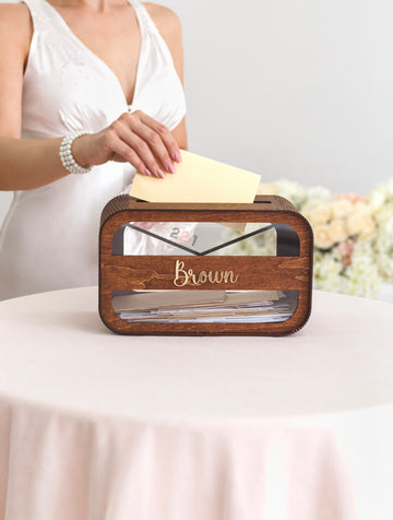 Custom Acrylic Wedding Card Box