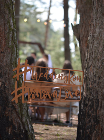 Wedding HashTag Sign