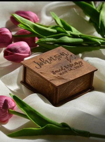 Custom Wedding Ring Box